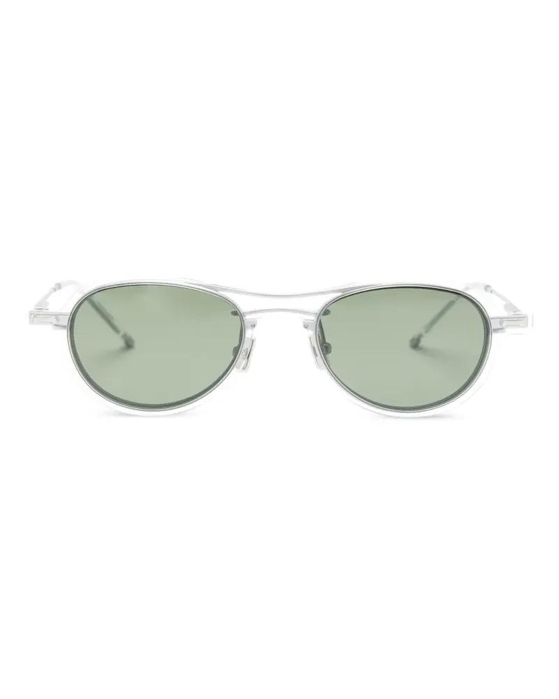 Kitsuné x A. Society Hikari clip-on glasses - Silber Silber