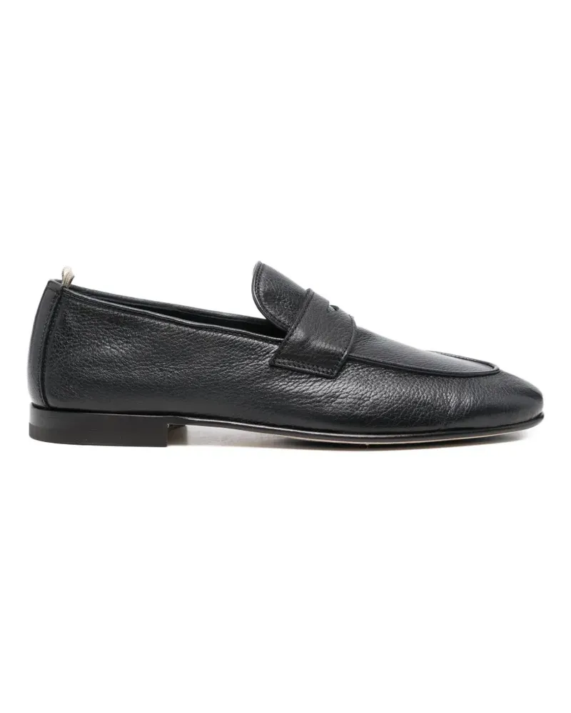 Officine Creative Italia Strukturierte Loafer - Schwarz Schwarz