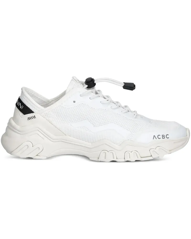 Baldinini Strukturierte Sneakers - Weiß Weiß