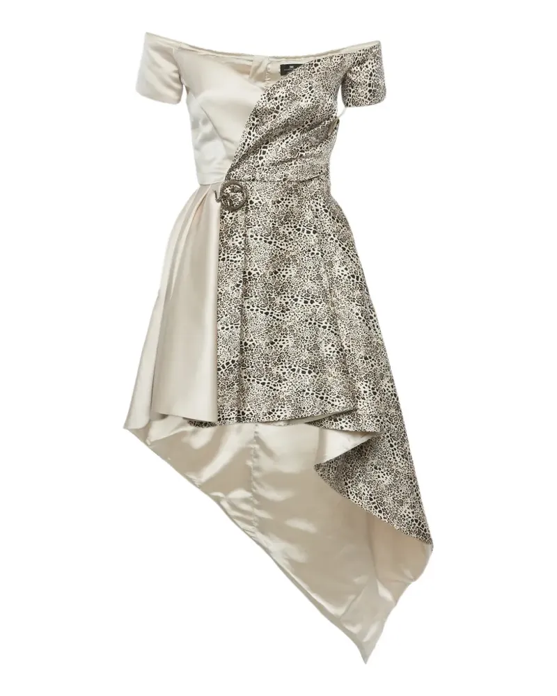 Elisabetta Franchi Minikleid mit Leoparden-Print - Nude Nude