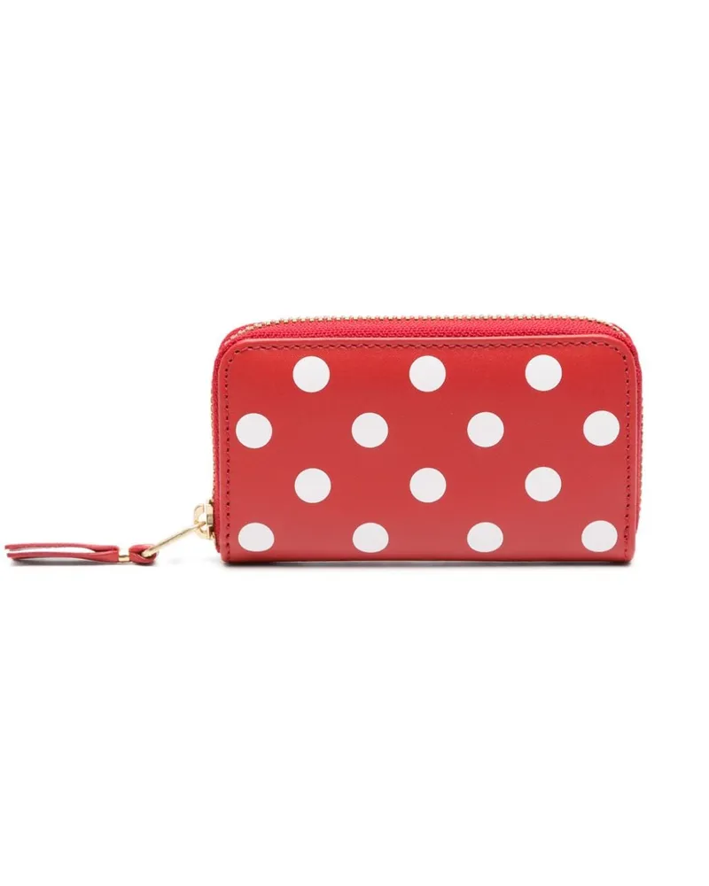 Comme des Garçons Portemonnaie mit Polka Dots - Rot Rot
