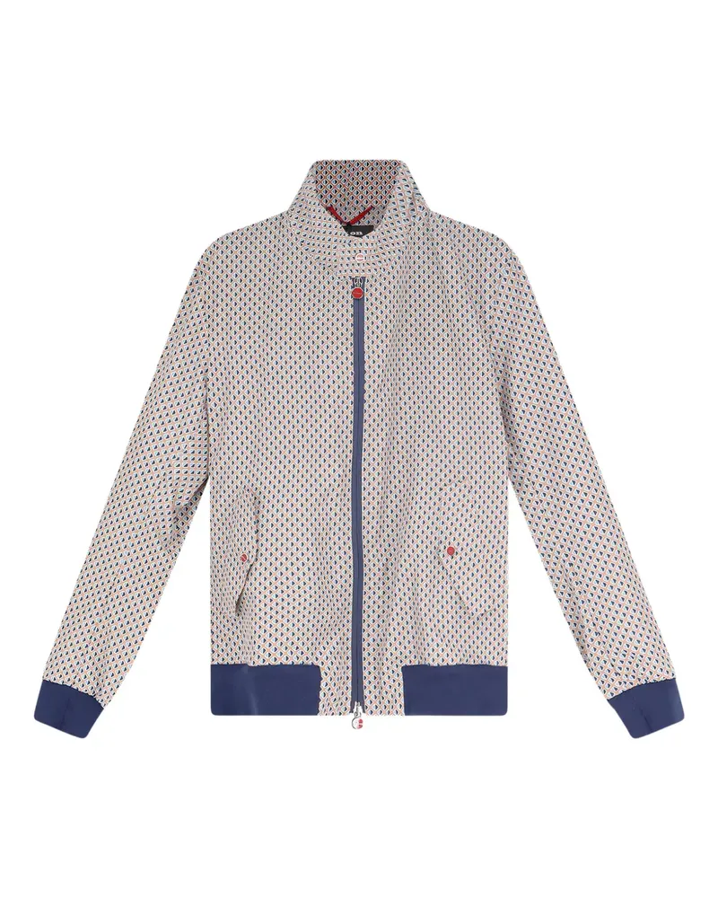 Kiton enamelled button pattern jacket - Nude Nude