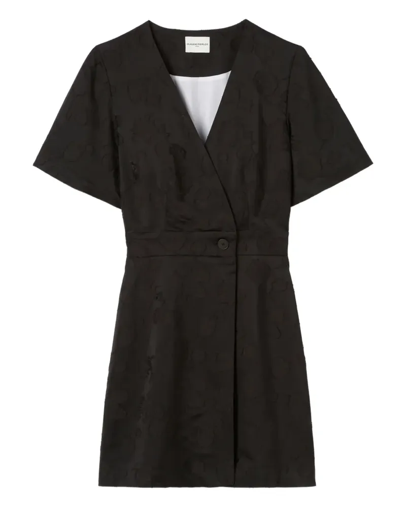 Claudie Pierlot Kleid mit kurzen Ärmeln - Schwarz Schwarz