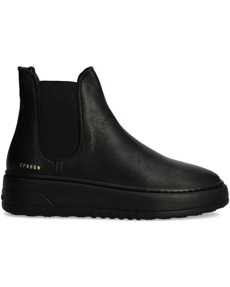 Copenhagen Klassische Chelsea-Boots - Schwarz Schwarz
