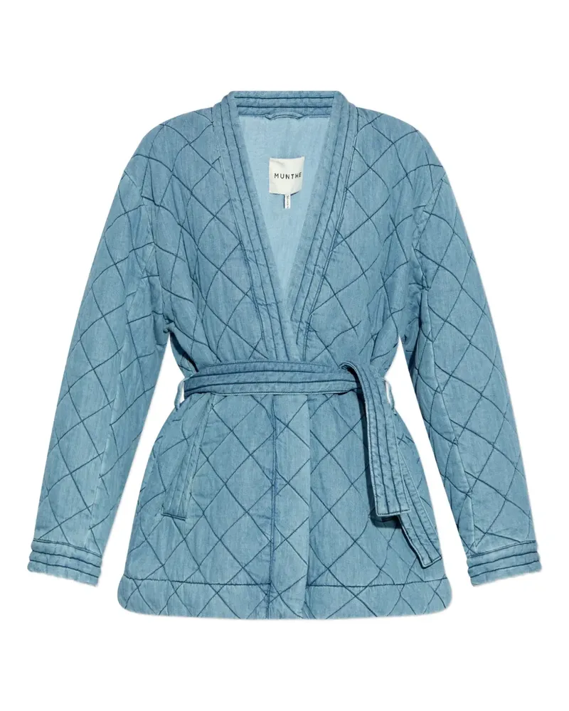 MUNTHE Gesteppte Fridolf Jacke - Blau Blau