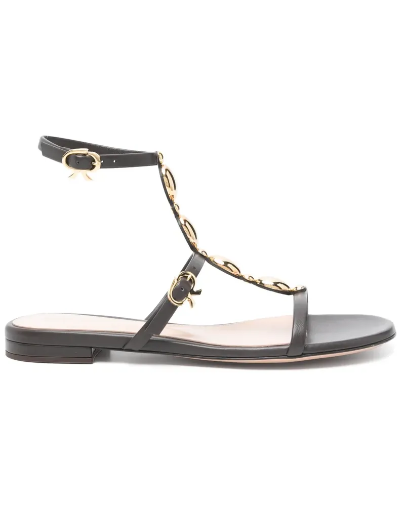 Gianvito Rossi Sandalen mit Applikation - Braun Braun