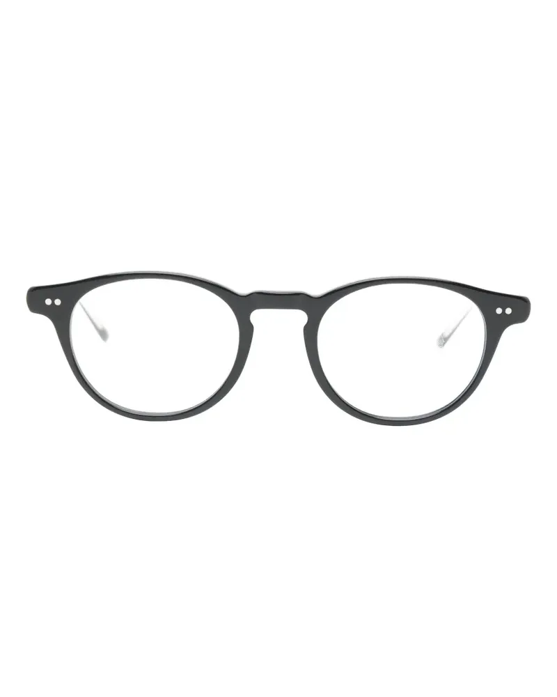 Lesca Bref Brille mit rundem Gestell - Schwarz Schwarz
