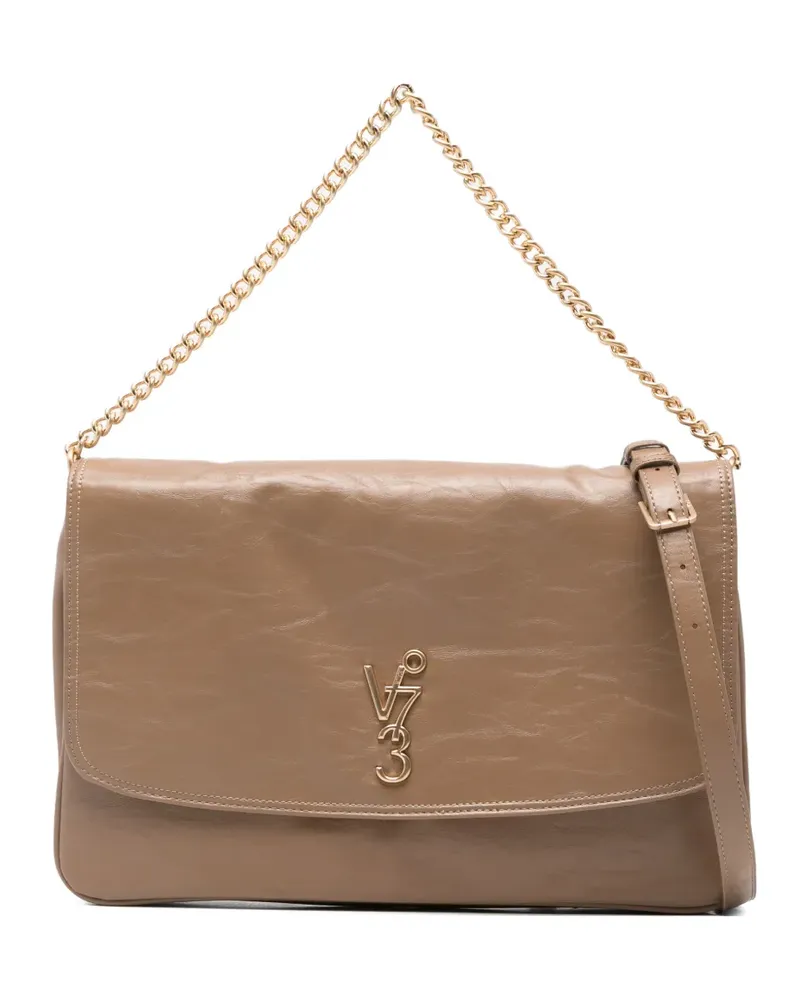 V°73 Loouise Tote Bag mit Kettendetail - Braun Braun