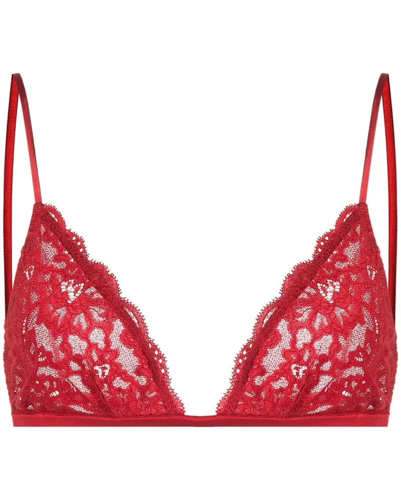 Fleur Du Mal Charlotte Triangel-BH - Rot Rot