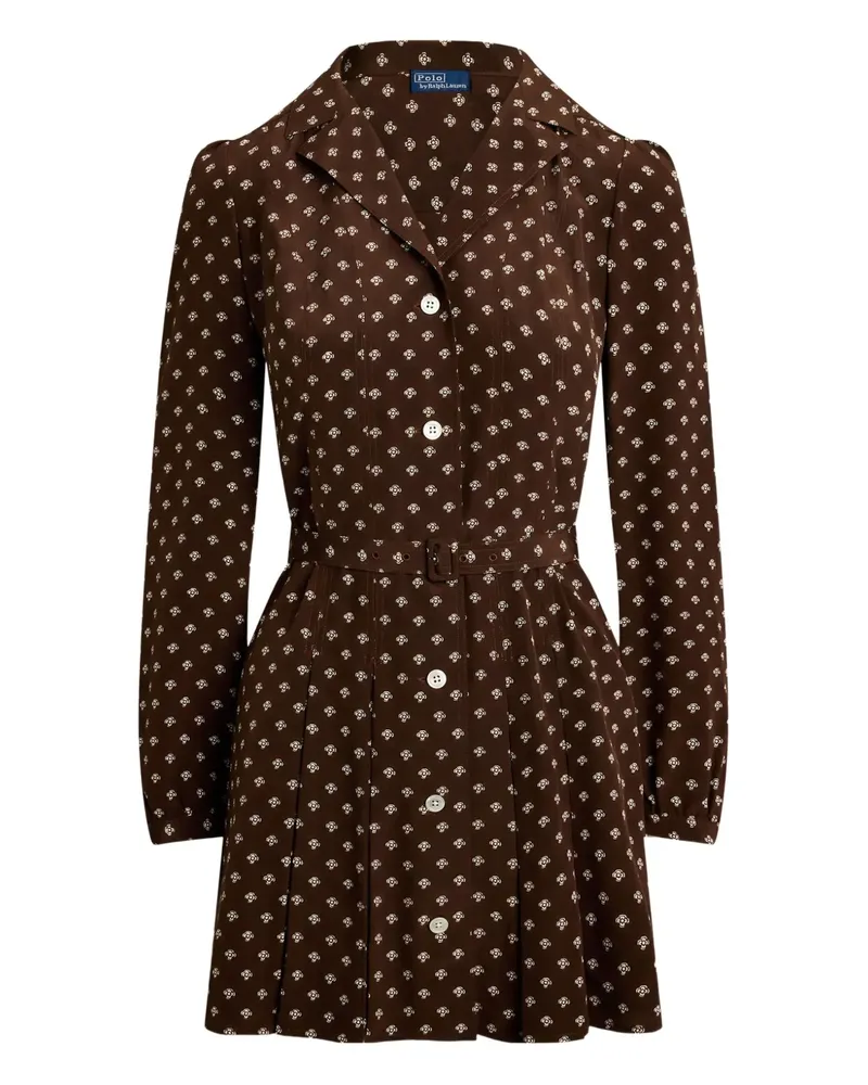 Ralph Lauren Kleid mit Knöpfen - Braun Braun