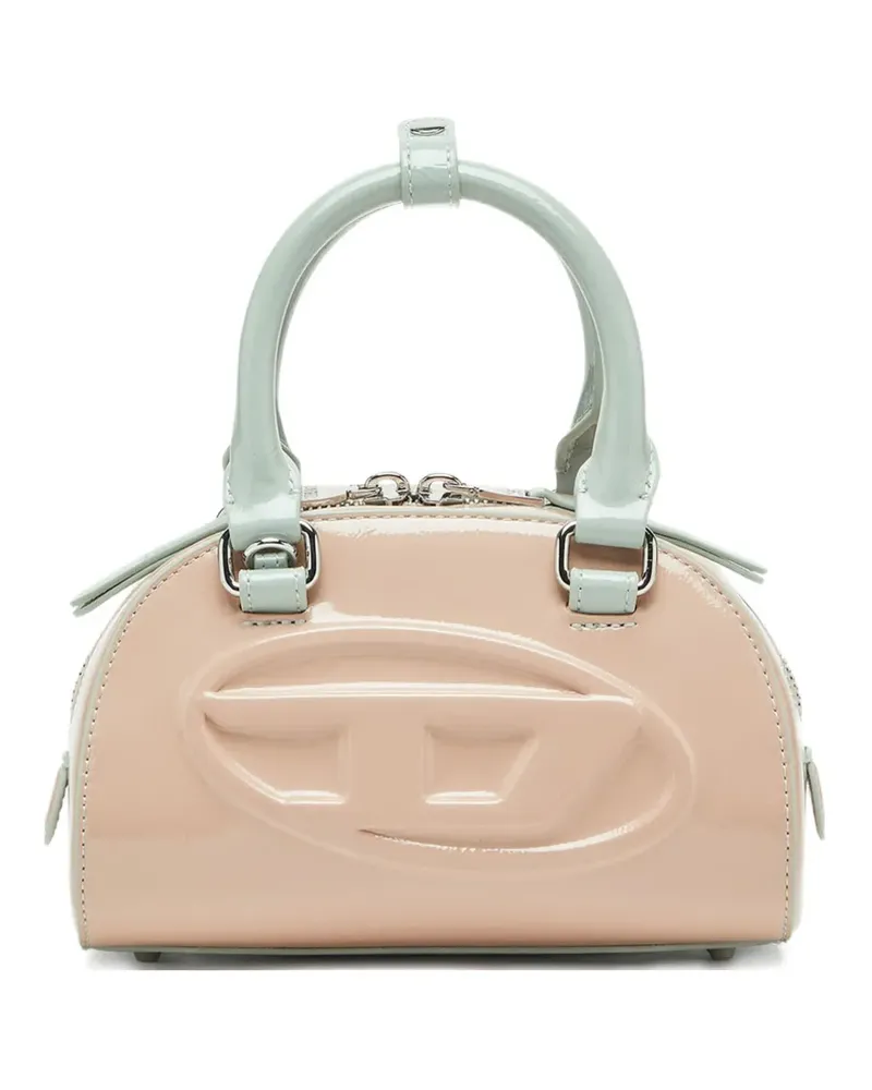 Diesel 1 Dr Dome embossed logo crossbody bag - Nude Nude