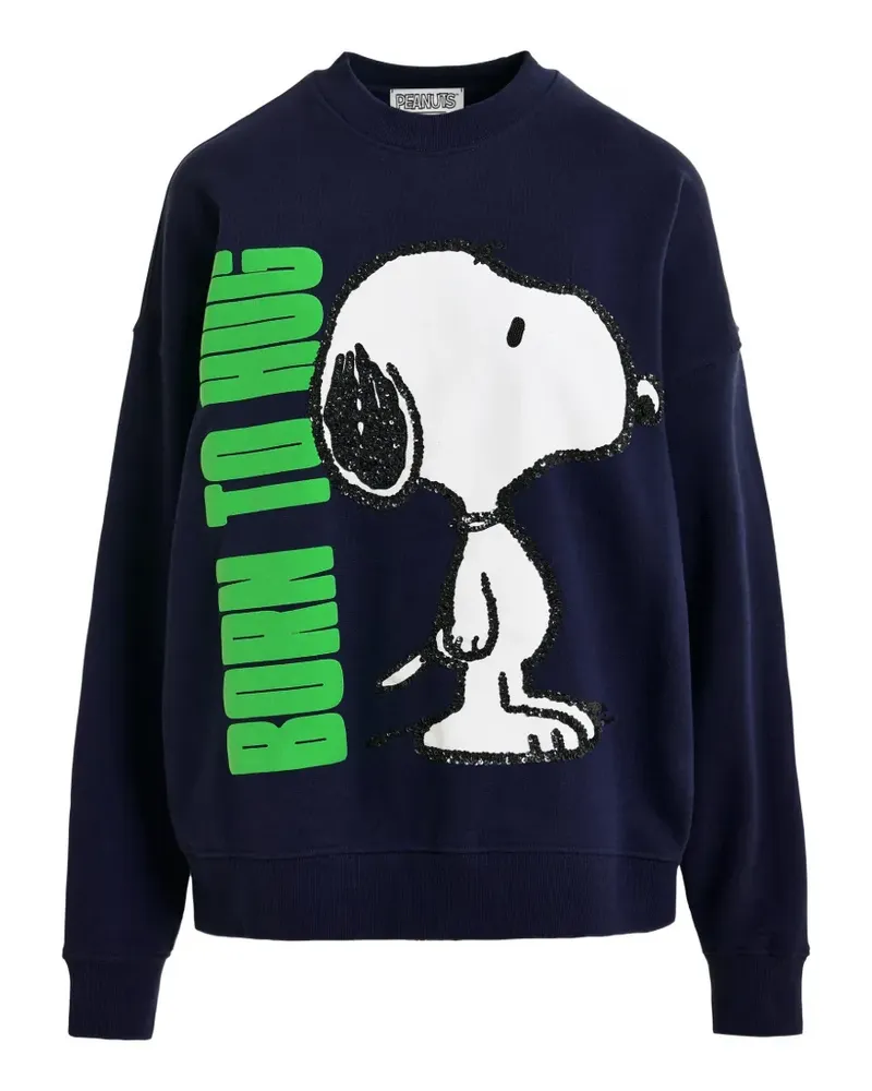 Essentiel x Peanuts sequin-embellishment sweatshirt - Blau Blau