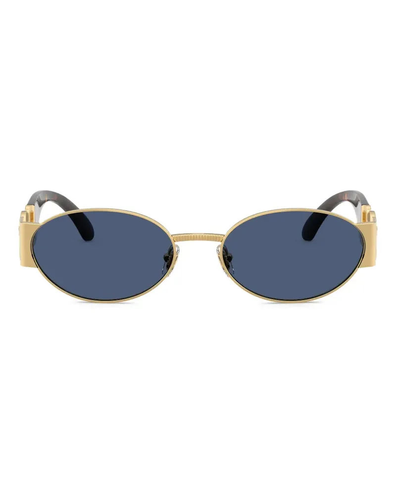 Versace medusa oval-frame sunglasses - Gold Gold