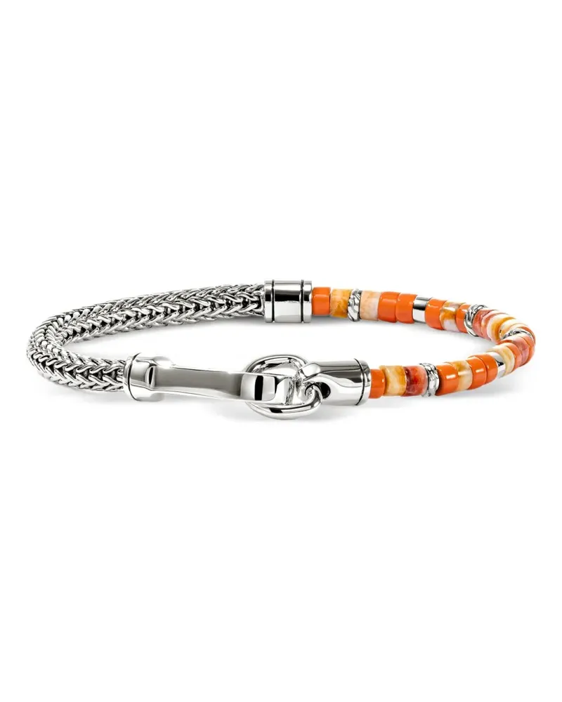 John Hardy Perlenarmband aus Sterlingsilber Silber