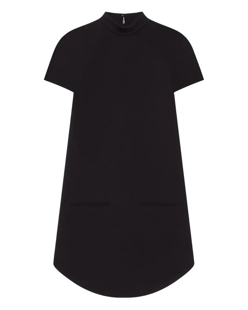 Courrèges Kleid mit Stehkragen - Schwarz Schwarz