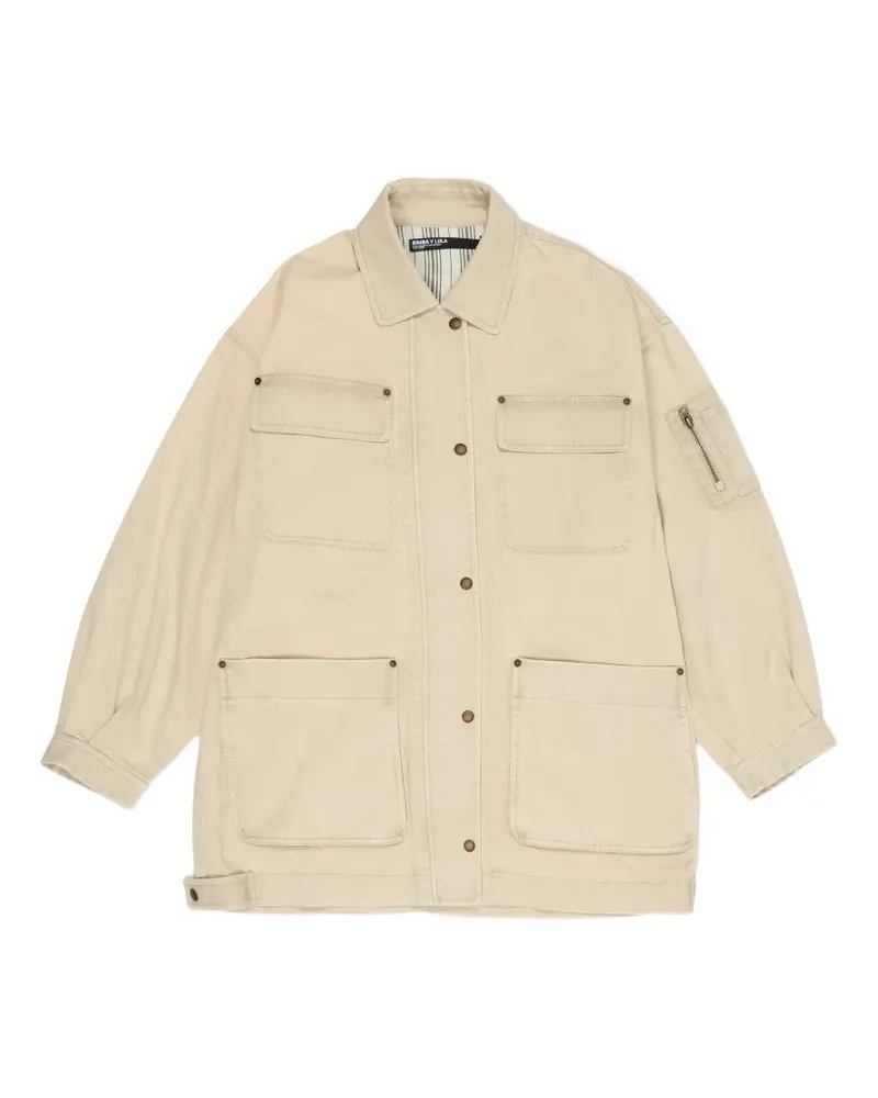 BIMBA Y LOLA Mantel mit aufgesetzten Taschen - Nude Nude