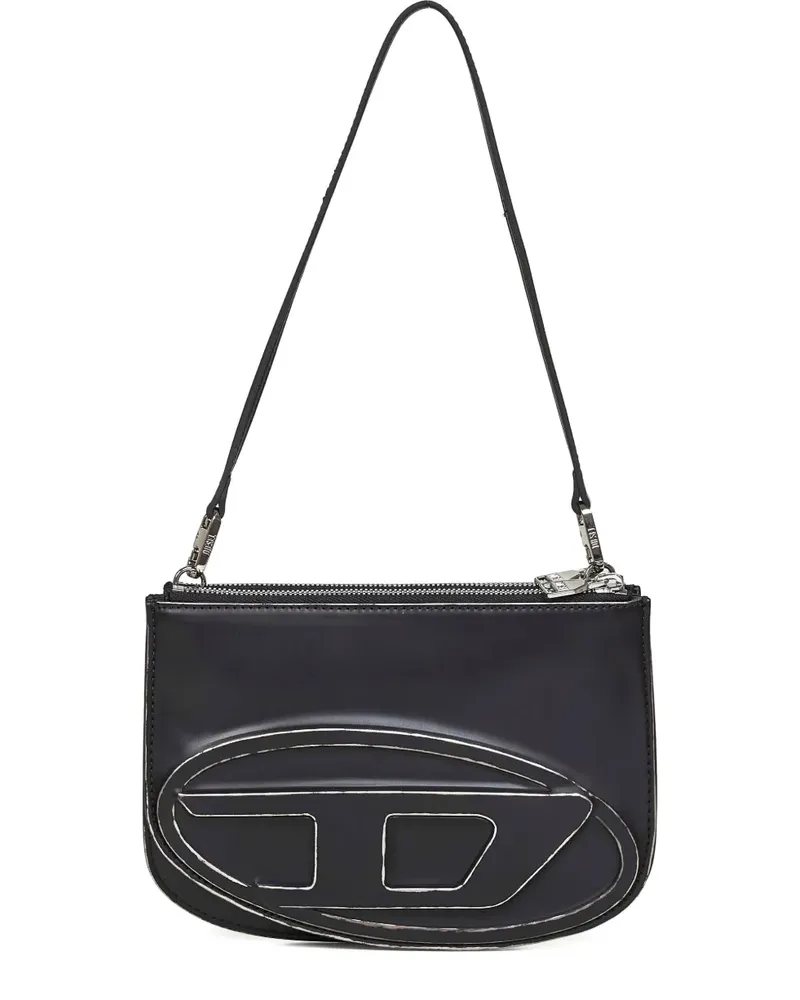 Diesel 1DR Twin Schultertasche mit Logo-Prägung - Schwarz Schwarz