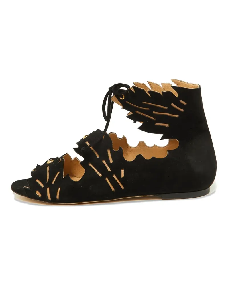Charlotte Olympia Eve Leaf Sandalen - Schwarz Schwarz
