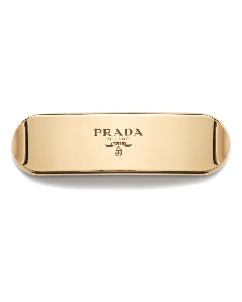 Prada Logo hair clip - Gold Gold