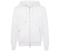 mélange zip-up hoodie