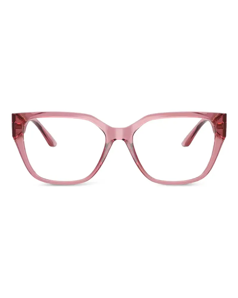 Versace Greca Brille mit eckigem Gestell - Rosa Rosa
