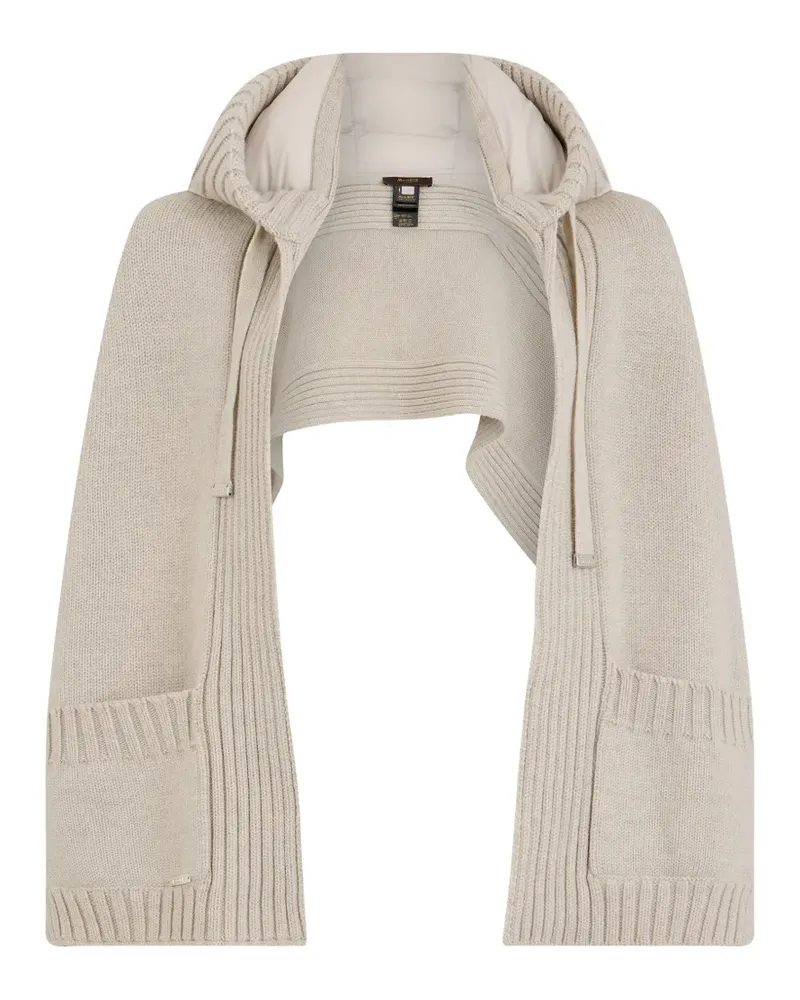 MOORER Luisia-Cwh hooded chunky-knit scarf - Nude Nude