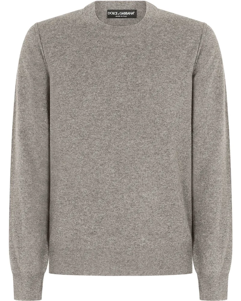 Dolce & Gabbana Kaschmirpullover mit Rundhalsausschnitt - Grau Grau
