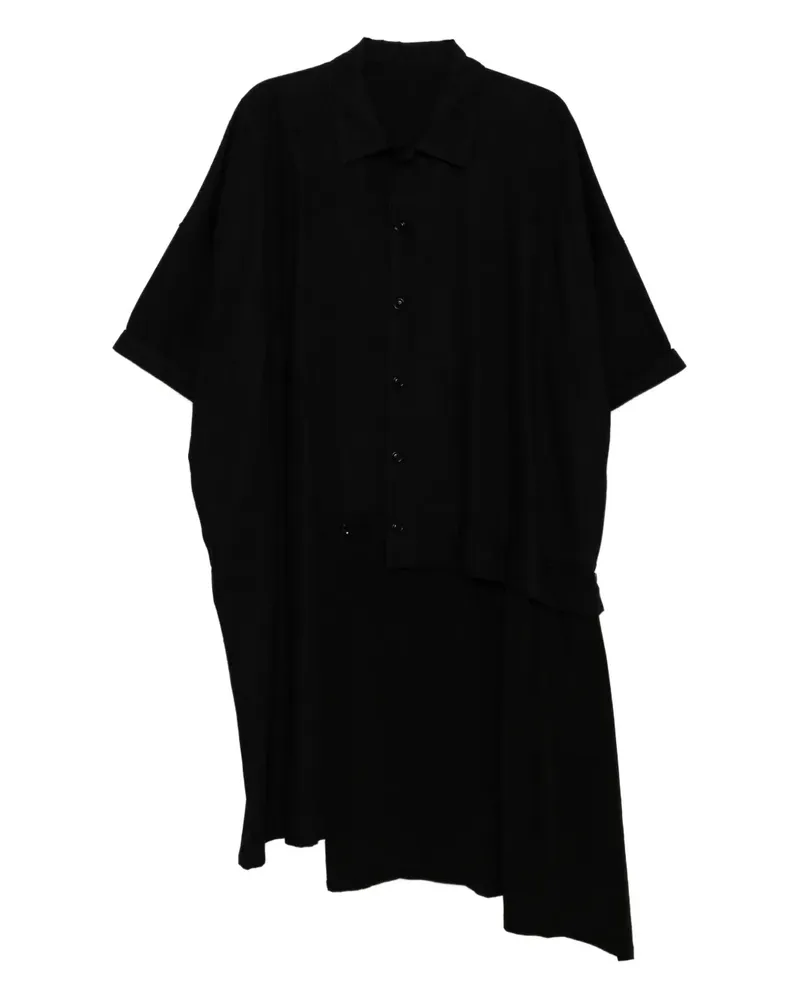 Yohji Yamamoto Kleid aus Crêpe de Chine - Schwarz Schwarz
