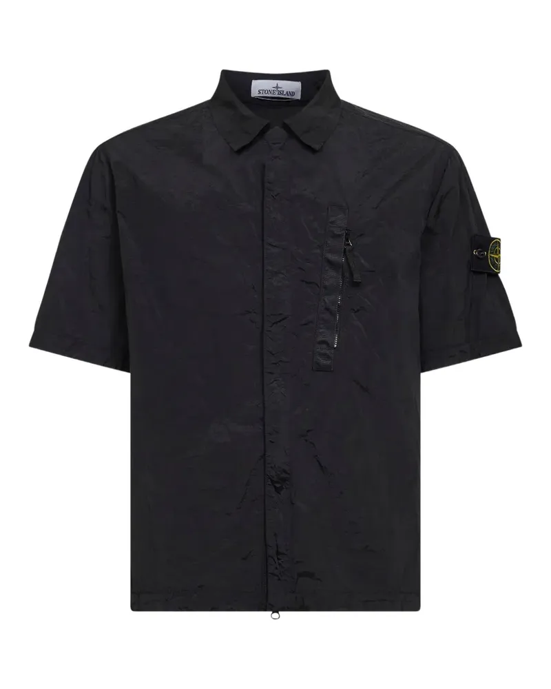 Stone Island logo-detail shirt - Schwarz Schwarz