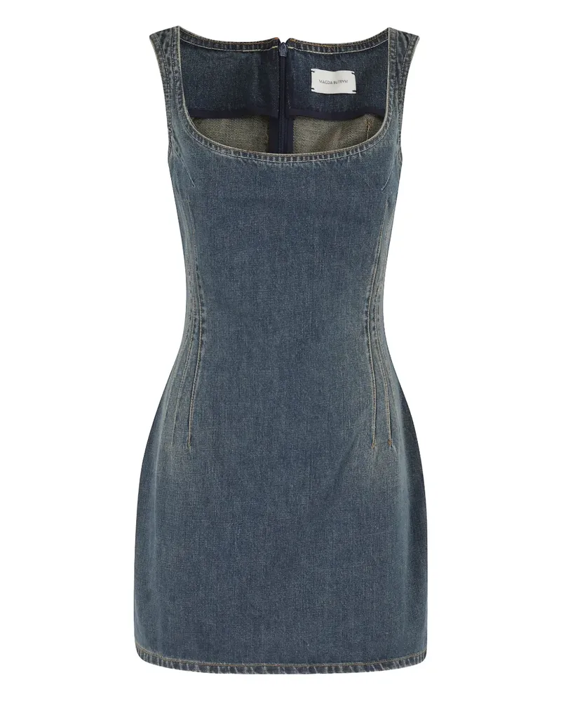 Magda Butrym Jeanskleid mit eckigem Ausschnitt - Blau Blau