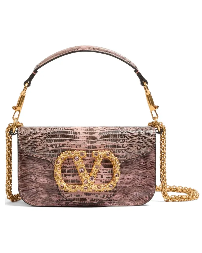 Valentino Garavani Kleine Locò Schultertasche - Rosa Rosa