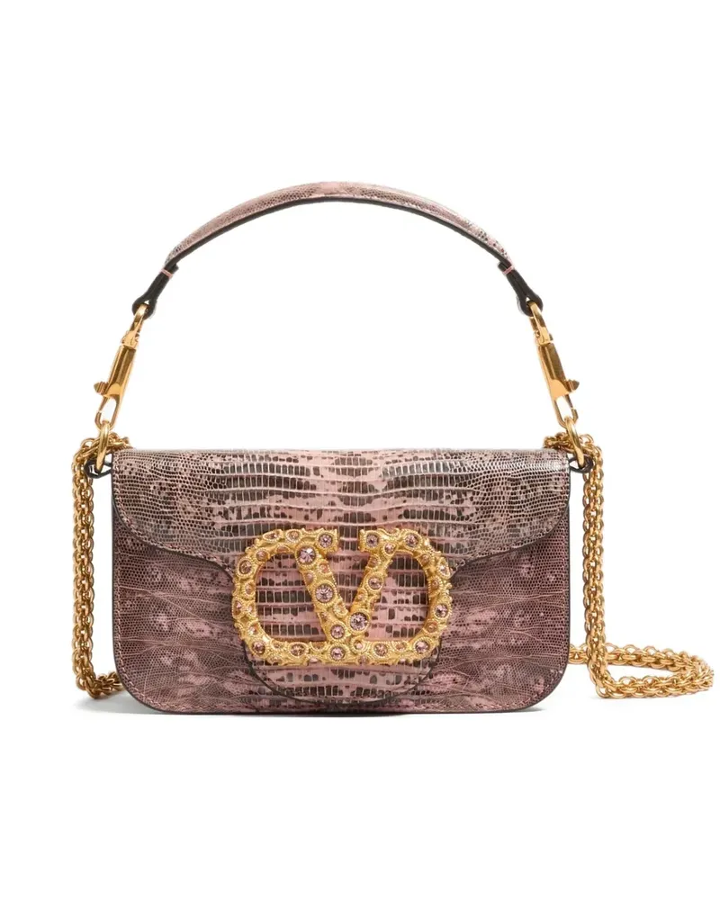 Valentino Garavani Kleine Locò Schultertasche - Rosa Rosa