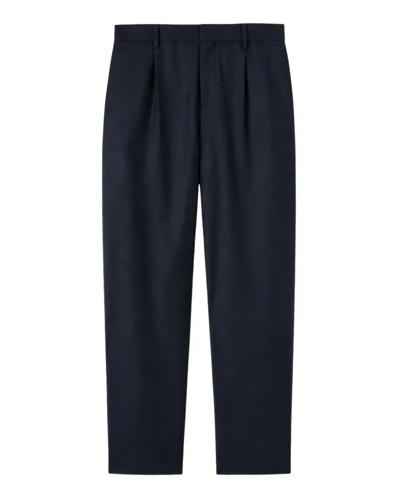 AGNONA Straight-Leg-Hose mit Falten - Blau Blau