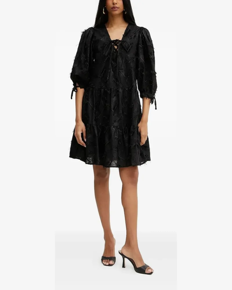 Silvian Heach Gestuftes Minikleid - Schwarz Schwarz