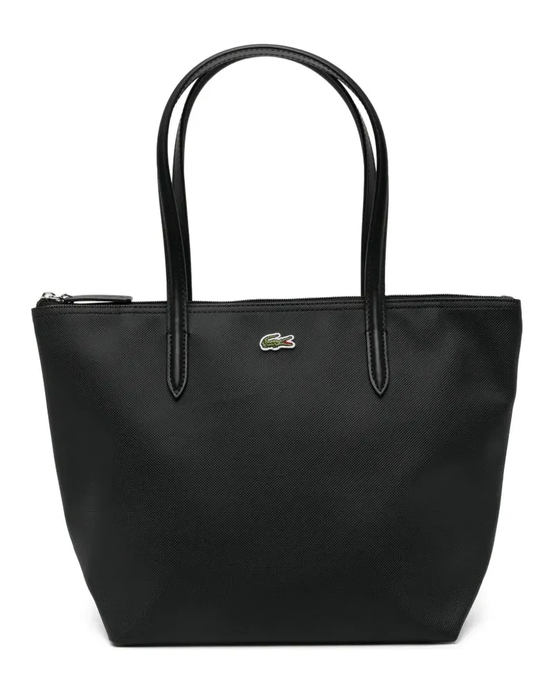 Lacoste Shopper mit Reißverschluss - Schwarz Schwarz