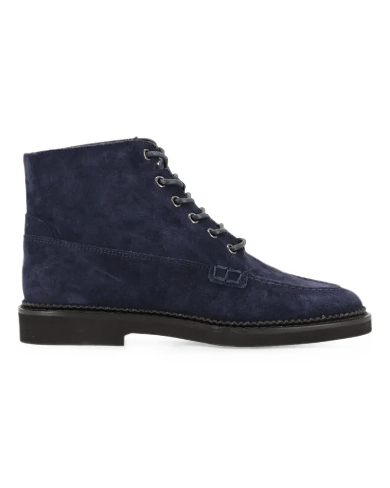 TOD'S lace-up suede ankle boots - Blau Blau