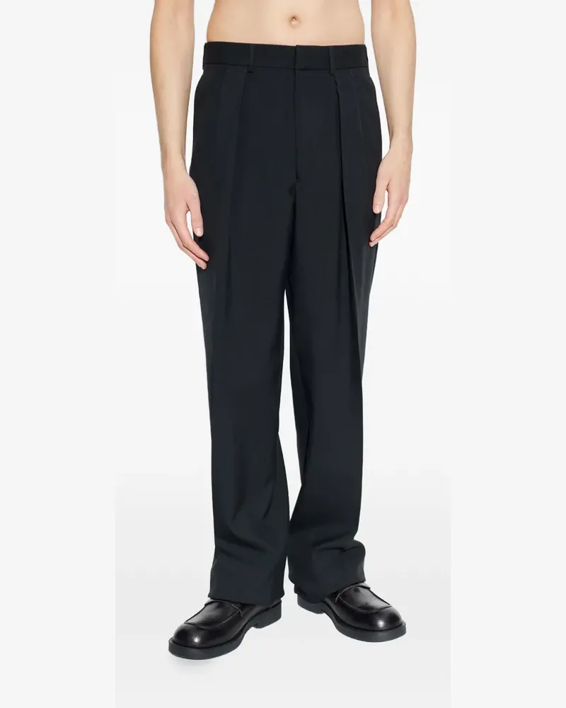 Tom Ford wool pleated tailored trousers - Schwarz Schwarz