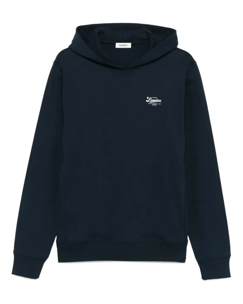 Sandro Hoodie mit Logo-Print - Blau Blau