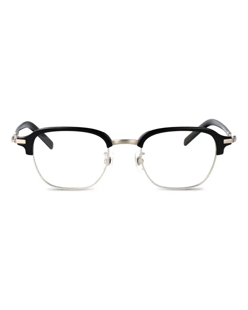 Montblanc Brille mit eckigem Gestell - Schwarz Schwarz