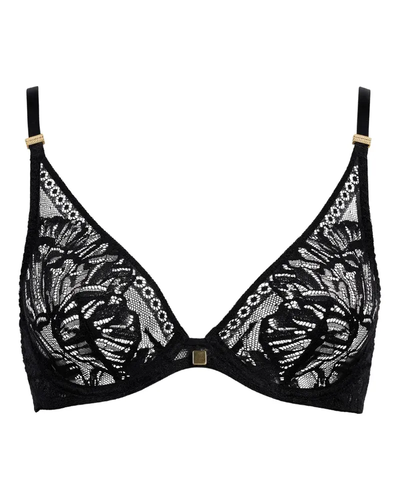 Aubade Love Soul Triangel-BH mit Spitzenstickerei - Schwarz Schwarz