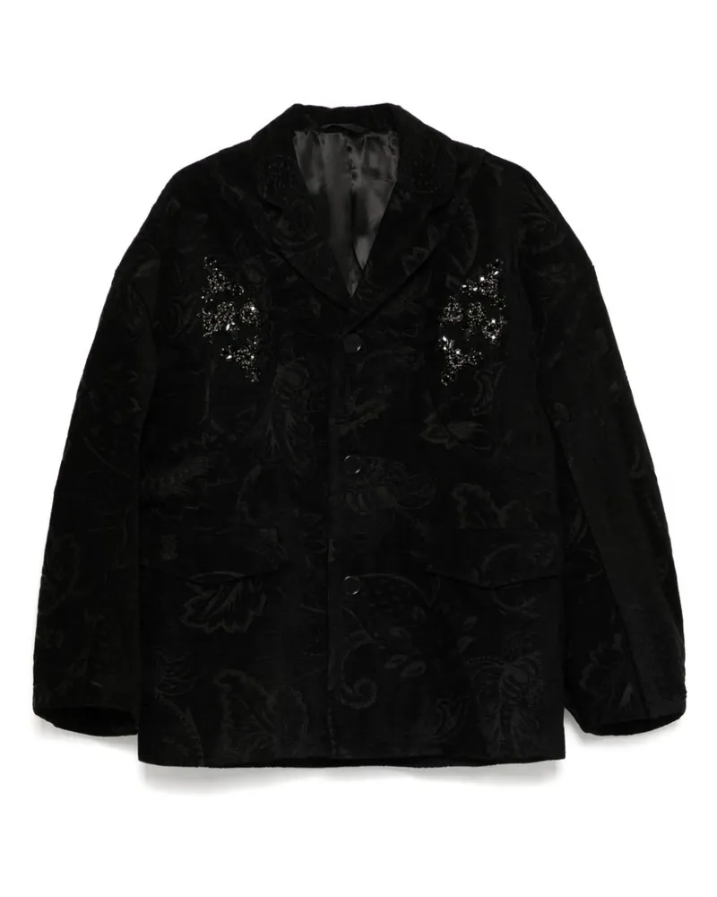 Simone Rocha Verziertes Sakko - Schwarz Schwarz