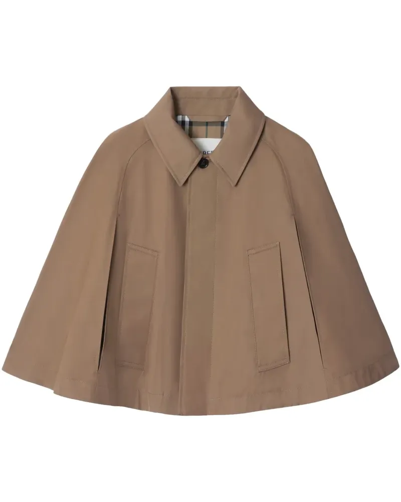 Burberry Cape aus Twill - Braun Braun
