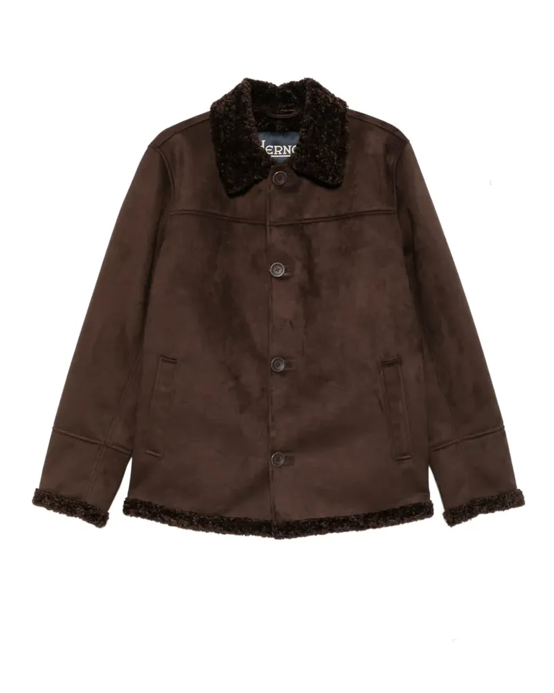 Herno faux-suede coat - Braun Braun