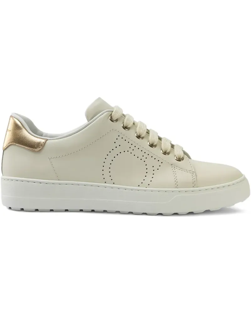 Ferragamo Sneakers mit perforiertem Detail - Nude Nude