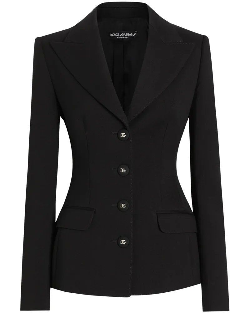 Dolce & Gabbana Sakko mit steigendem Revers - Schwarz Schwarz