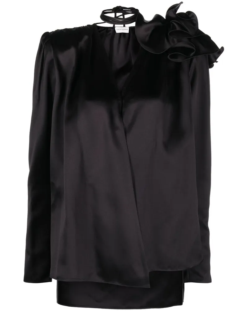 Magda Butrym Bluse aus Seide - Schwarz Schwarz