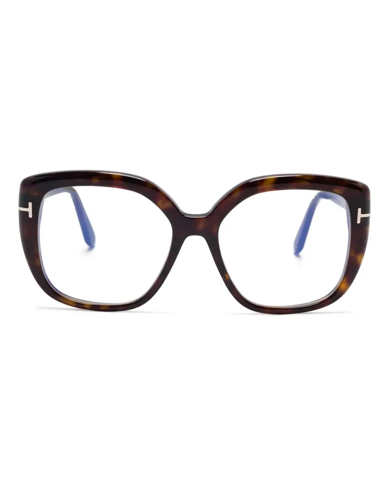 Tom Ford Brille im Butterfly-Design - Braun Braun