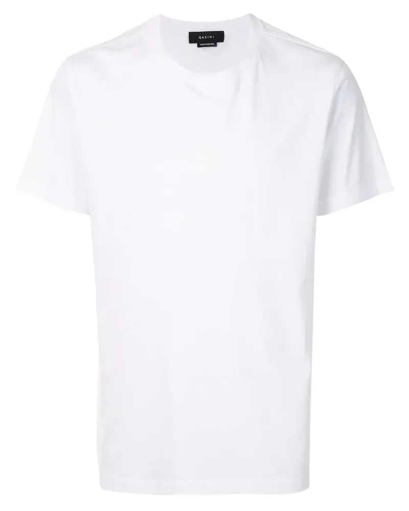 QASIMI T-Shirt mit "Don't Shoot"-Print - Weiß Weiß