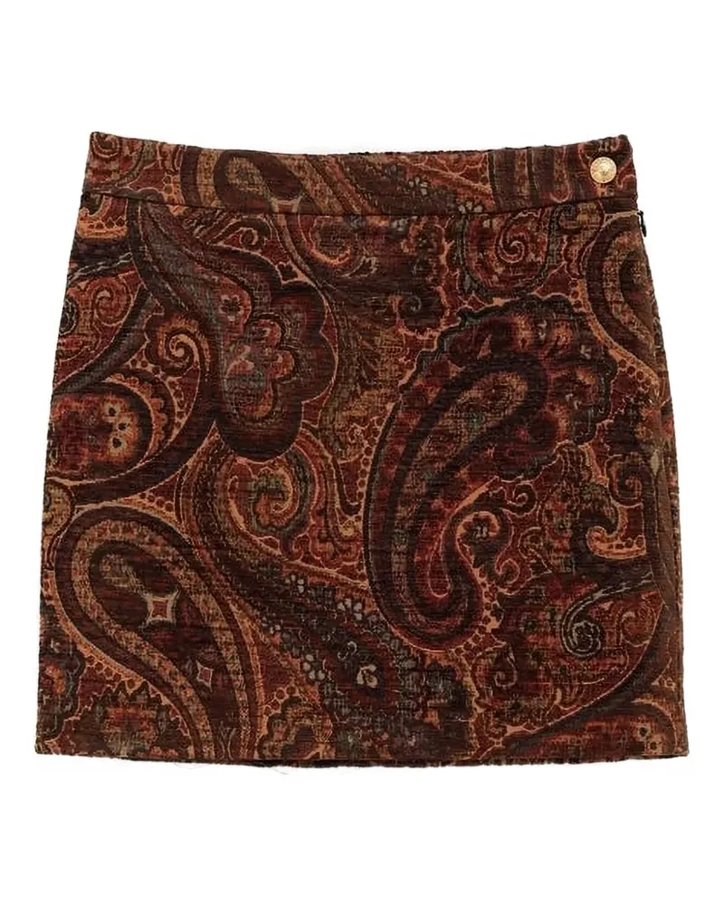 Chloé Minirock mit Paisley-Print - Rot Rot