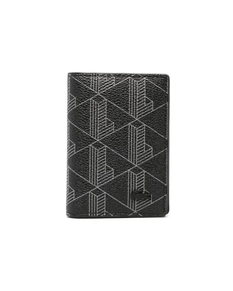 Lacoste Portemonnaie mit Logo-Schild - Grau Grau